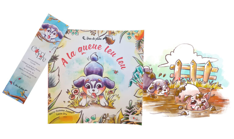 chien - chiot - bouvier bernois - illustration - livre pour enfant - jeunesse - album pour les tous petits